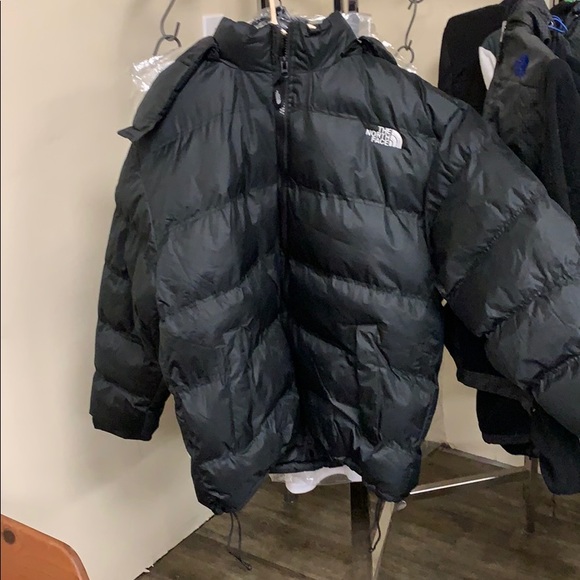 puffy north face coat